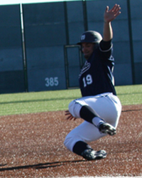 Orlando Olivera sliding Missouri Baptist