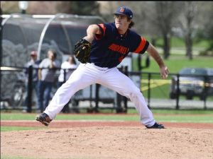 Rafferty pitching for Bucknell