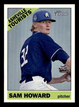 Sam Howard Asheville baseball card