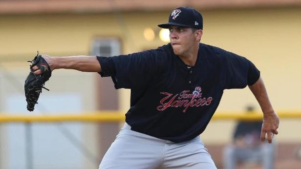 James Reeves firing a pitch for Tampa